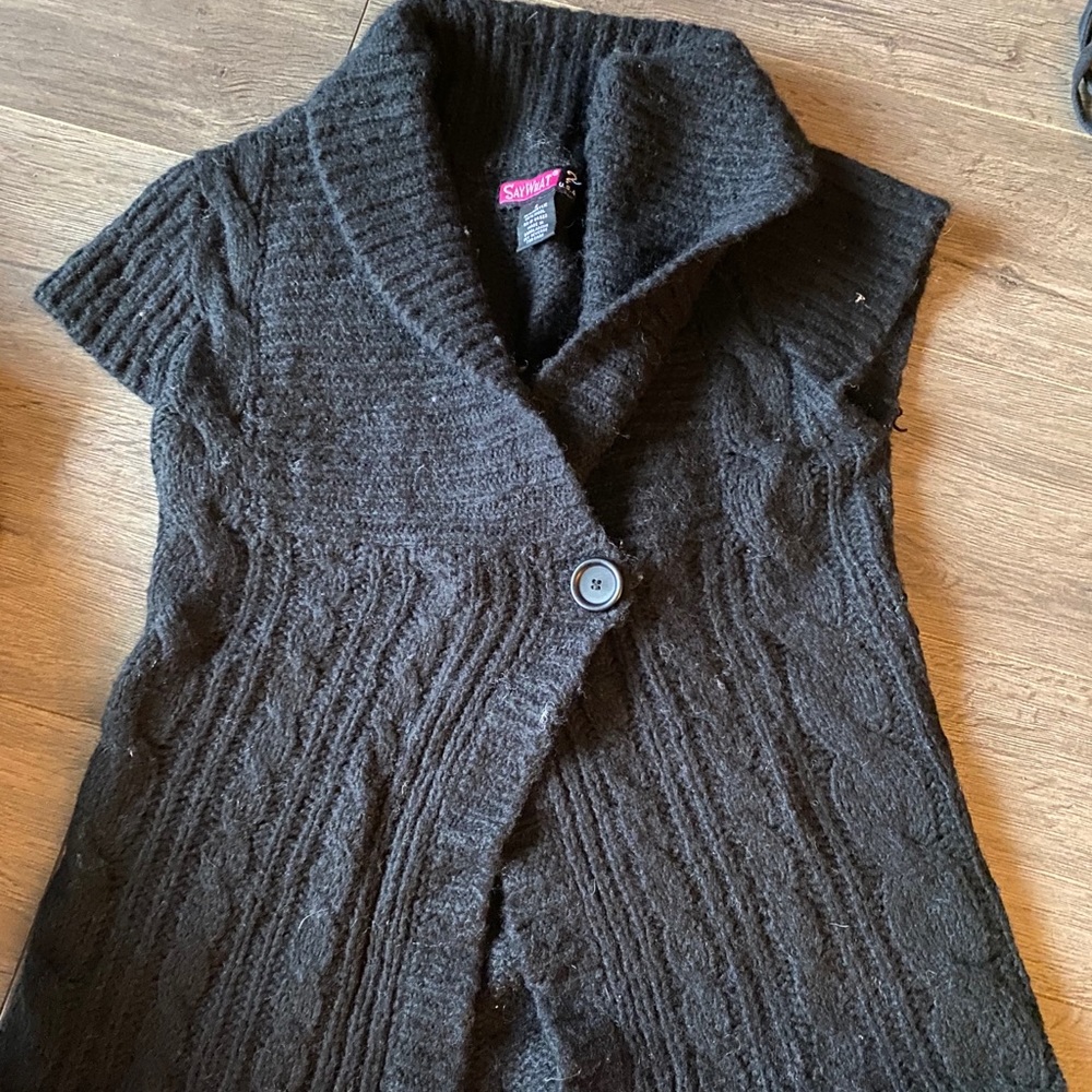 Black Sweater Cardigan